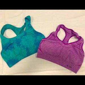 2 used Target sports bras. Sized Medium.
